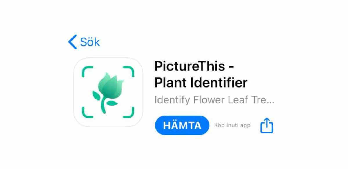 Planta app Plantbyrån